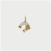 Pendant Rue des Mille Woman in Brass CB-LCN 61